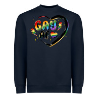 Navy gay af Heavyweight Sweatshirt - MaliasSmallBusiness