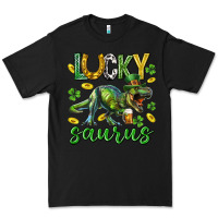 Black Lucky saurus st.patricks day Premium Tee - Neo Western