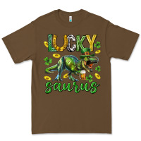 Cacao Lucky saurus st.patricks day Premium Tee - Neo Western