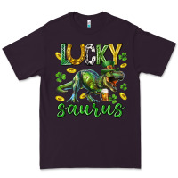 Plum Lucky saurus st.patricks day Premium Tee - Neo Western