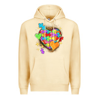Pina Colada Autism hearts Premium Hoodie - NancyCooperArtShop