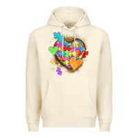 Sandshell Autism hearts Premium Hoodie - NancyCooperArtShop