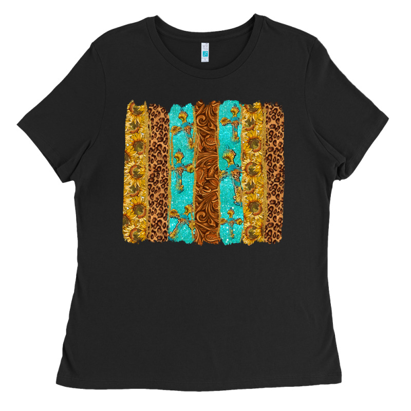 Western Brushstrokes Ladies Tee by texasbilliewilder | Teevron