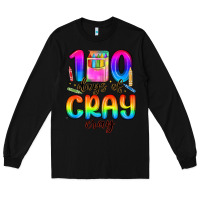 Black 100 days of cray cray Long Sleeve Tee - MaliasSmallBusiness