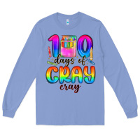 Colony Blue 100 days of cray cray Long Sleeve Tee - MaliasSmallBusiness