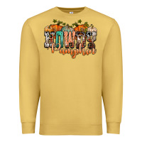 Antique Gold western howdy pumpkin Premium Sweatshirt - NancyCooperArtShop