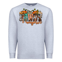Heather Grey western howdy pumpkin Premium Sweatshirt - NancyCooperArtShop