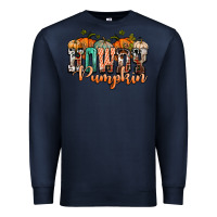 Navy western howdy pumpkin Premium Sweatshirt - NancyCooperArtShop