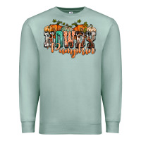 Seafoam western howdy pumpkin Premium Sweatshirt - NancyCooperArtShop