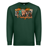 Sports Green western howdy pumpkin Premium Sweatshirt - NancyCooperArtShop