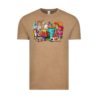 Vintage Coffee p.e. teacher coffee cups Vintage Tee - NancyCooperArtShop