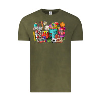 Vintage Olive p.e. teacher coffee cups Vintage Tee - NancyCooperArtShop