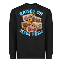 Black raised on jesus music Heavyweight Sweatshirt - MaliasSmallBusiness