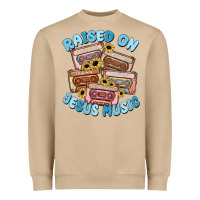 Mushroom raised on jesus music Heavyweight Sweatshirt - MaliasSmallBusiness