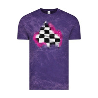 Cloud Purple race flag glitter patch Vintage Tee - AdoDesignShop