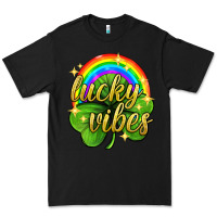 Black Lucky vibes st. patricks day Premium Tee - Neo Western