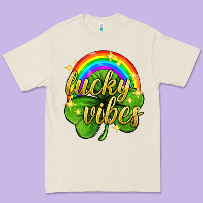 Lucky Vibes St. Patricks Day Premium Tee Designed By Neo Western
