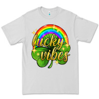 Dove Grey Lucky vibes st. patricks day Premium Tee - Neo Western