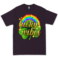 Plum Lucky vibes st. patricks day Premium Tee - Neo Western