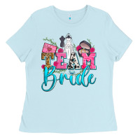 Baby Blue team bride Ladies Tee - Zillion Design Studio