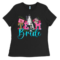 Black team bride Ladies Tee - Zillion Design Studio