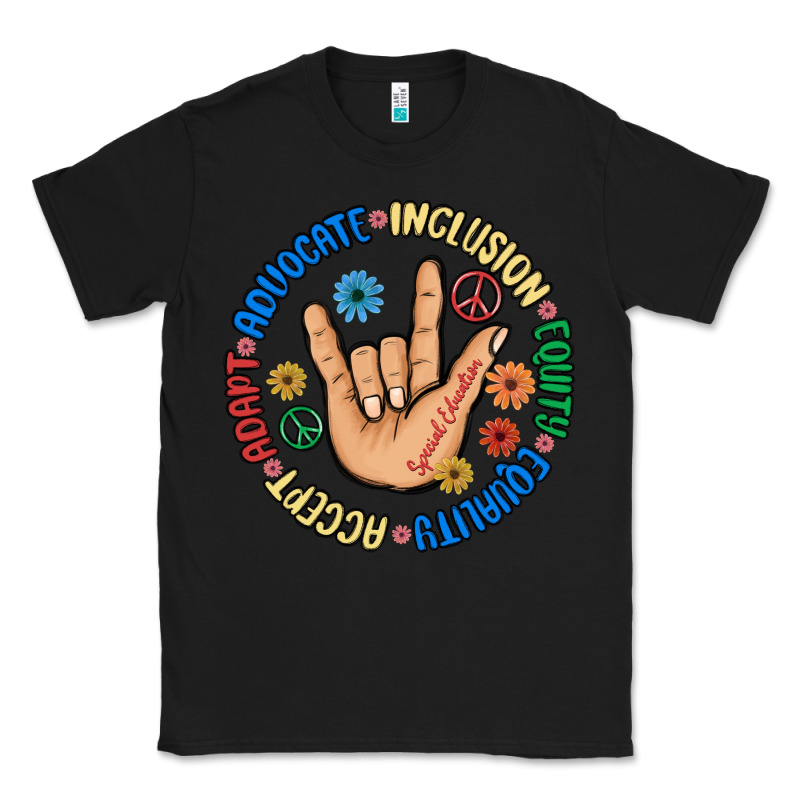Advocate Inclusion Equity Equality Accept Adapt Classic Tee by MaliasSmallBusiness | Teevron