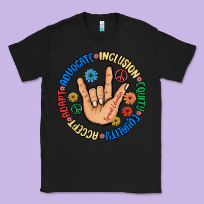 Advocate Inclusion Equity Equality Accept Adapt Classic Tee Designed By Maliassmallbusiness