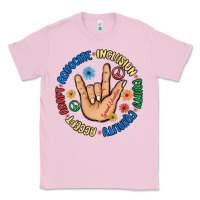 Bubblegum Pink advocate inclusion equity equality accept adapt Classic Tee - MaliasSmallBusiness