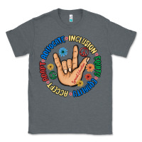 Charcoal Heather advocate inclusion equity equality accept adapt Classic Tee - MaliasSmallBusiness