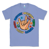 Colony Blue advocate inclusion equity equality accept adapt Classic Tee - MaliasSmallBusiness
