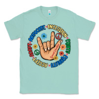 Seafoam advocate inclusion equity equality accept adapt Classic Tee - MaliasSmallBusiness