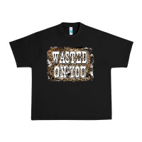 Black Western Wasted On You Background Urban Heavy Tee - LillyAllenDesigns