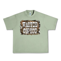 Oil Green Western Wasted On You Background Urban Heavy Tee - LillyAllenDesigns