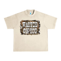 Sandshell Western Wasted On You Background Urban Heavy Tee - LillyAllenDesigns