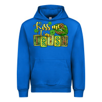 Cobalt St. Patrick's Kiss me i am irish Urban Hoodie - OliviaCreatesArt