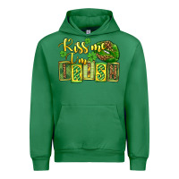 Emerald St. Patrick's Kiss me i am irish Urban Hoodie - OliviaCreatesArt