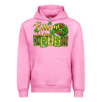 Fuchsia Pink St. Patrick's Kiss me i am irish Urban Hoodie - OliviaCreatesArt