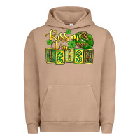Pigment Burro St. Patrick's Kiss me i am irish Urban Hoodie - OliviaCreatesArt