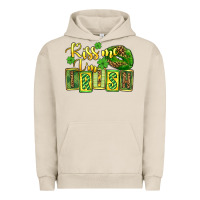 Pigment French Oak St. Patrick's Kiss me i am irish Urban Hoodie - OliviaCreatesArt