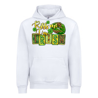 White St. Patrick's Kiss me i am irish Urban Hoodie - OliviaCreatesArt