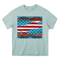 Arona Leopard glitter American flag tumbler Heavy Core Tee - Neo Western