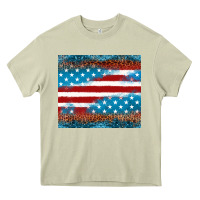 Mossy Leopard glitter American flag tumbler Heavy Core Tee - Neo Western