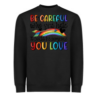 Black be careful who you hate Heavyweight Sweatshirt - MaliasSmallBusiness