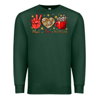 Sports Green Peace love hot chocolate Premium Sweatshirt - NancyCooperArtShop
