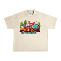 Sandshell cna nurse truck with cactus and sunflowers Urban Heavy Tee - AdoDesignShop