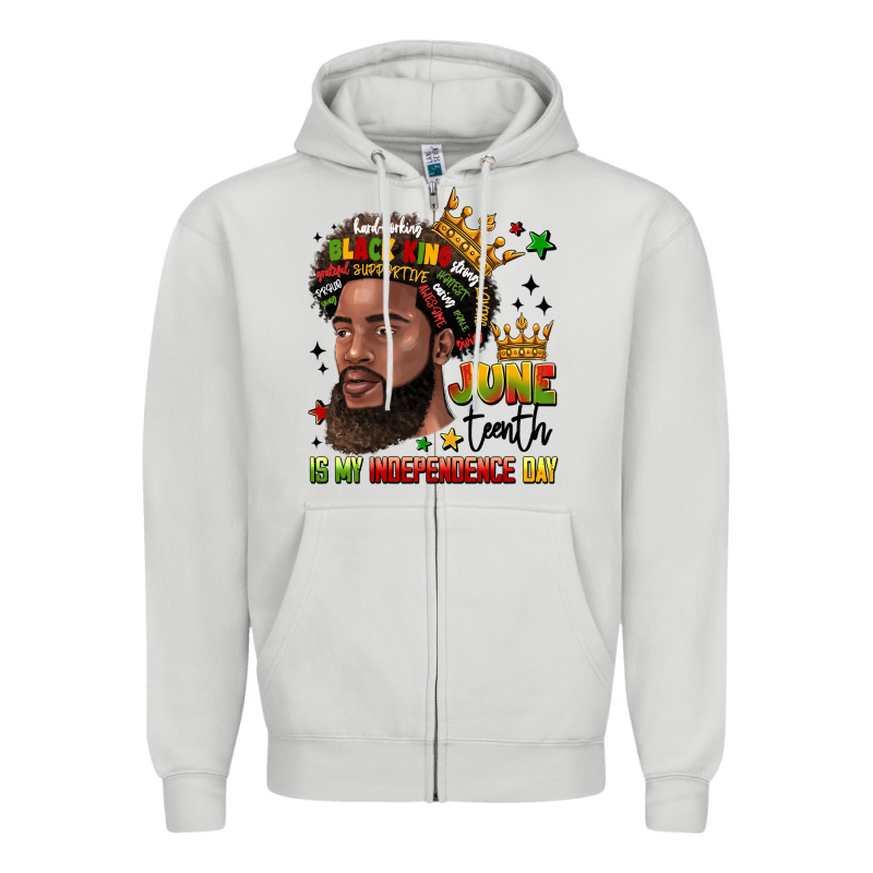 Juneteenth Is My Independence Day Zipper Hoodie by LillyAllenDesigns | Teevron