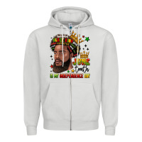 Dove Grey juneteenth is my independence day Zipper Hoodie - LillyAllenDesigns