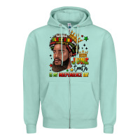 Seafoam juneteenth is my independence day Zipper Hoodie - LillyAllenDesigns