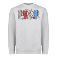 Heather Grey autism Heavyweight Sweatshirt - MaliasSmallBusiness