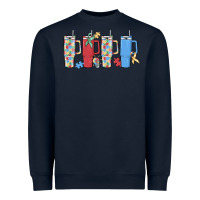 Navy autism Heavyweight Sweatshirt - MaliasSmallBusiness